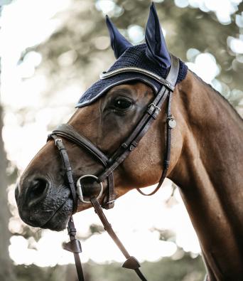 Kentucky Horsewear Wellington Leather Fly Veil