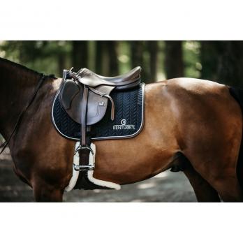 Kentucky Horsewear Leather Fishbone Jump Saddle Pad 