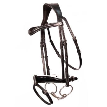 Henry James Patent Dressage Bridle|White Padding